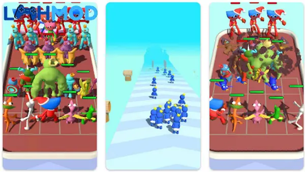 Ảnh 1 của Merge Rainbow: 3D Run APK 0.3.1 cho Android iOS Giao diện chính của game Merge Rainbow: 3D Run