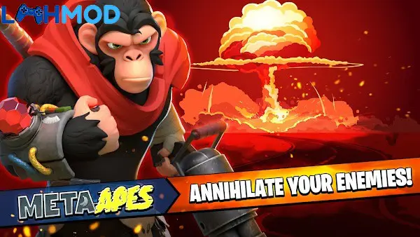 Ảnh 3 của Tải Meta Apes APK 0.66.0 cho Android iOS Đội quân Meta Apes đang hành quân trên bản đồ hậu tận thế