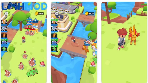 Ảnh 3 của Tải trò chơi Metamon Island APK v1.9 cho Android iOS Giao diện game Metamon Island với nhân vật đang khám phá