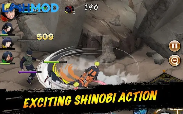 Ảnh 2 của NARUTO X BORUTO NINJA VOLTAGE MOD APK v11.8.1 (Vô hạn tiền) Sasuke và Naruto chuẩn bị chiến đấu trong NARUTO X BORUTO NINJA VOLTAGE