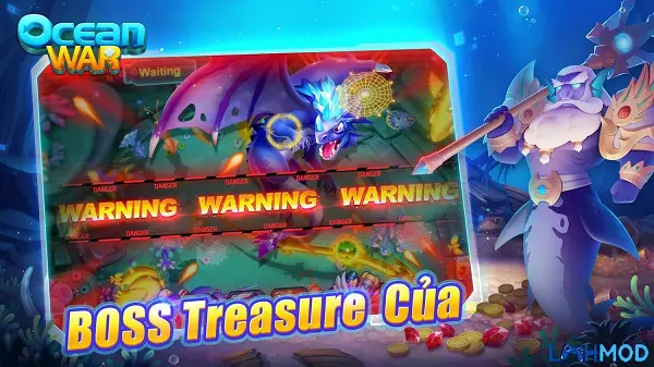 Ảnh 4 của Tải game Ocean War Apk 1.38 cho Android, IOS Hình ảnh người chơi bắn cá trong game Ocean War với giao diện đơn giản
