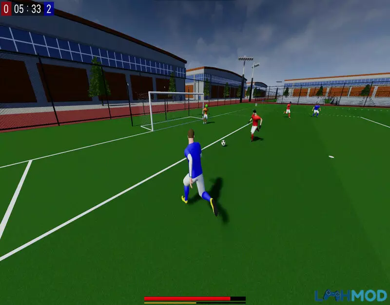 Ảnh 2 của Tải Pro Soccer Online APK v1.2 (Phiên Bản Mới Nhất) Đội hình Pro Soccer Online APK đang thi đấu trên sân