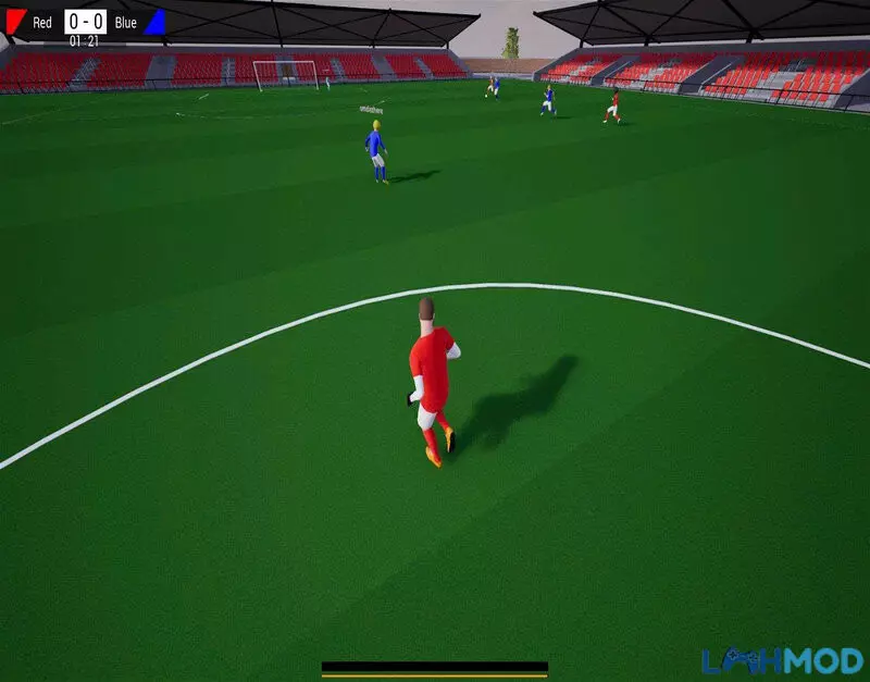 Ảnh 4 của Tải Pro Soccer Online APK v1.2 (Phiên Bản Mới Nhất) Một pha bóng căng thẳng giữa hai cầu thủ trong Pro Soccer Online APK