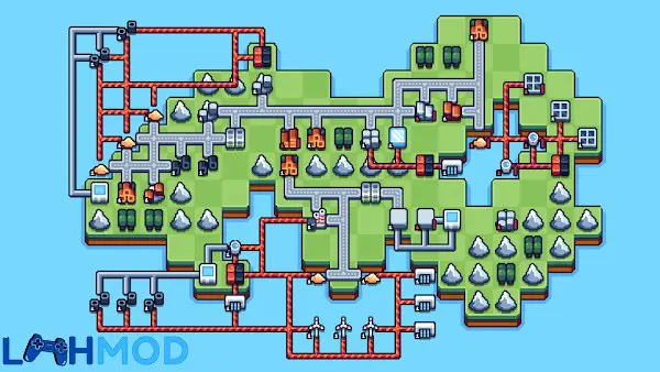 Ảnh 3 của Tải Production Chain Tycoon APK 0.9.30 cho Android iOS Bên trong nhà máy Production Chain Tycoon với hệ thống tự động hóa