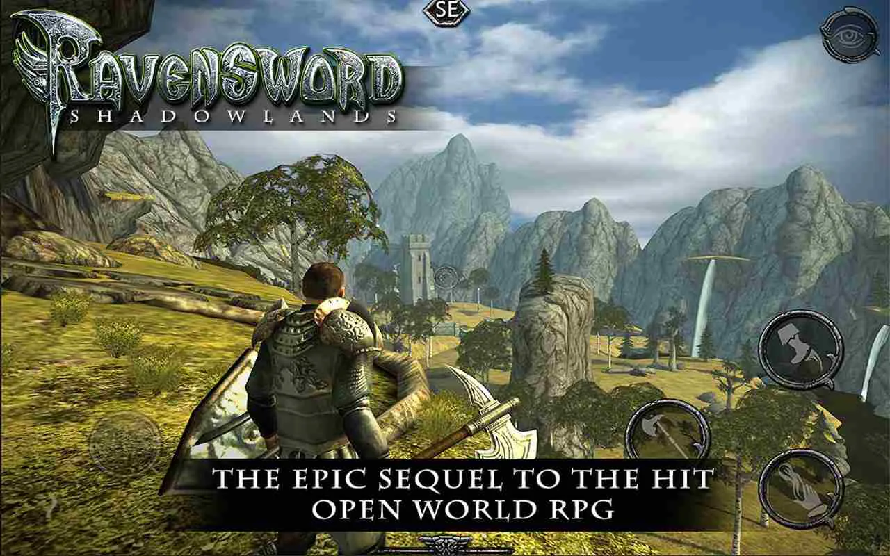 Ảnh 2 của Tải game Ravensword Mod APK 21 (Menu/Bất tử, vô hạn mana, tốc độ) Giao diện nhân vật trong Ravensword: Shadowlands với trang bị