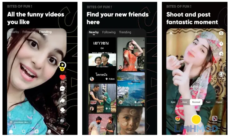 Ảnh 4 của Tải SnackVideo Apk 6.9.20.527805 cho Android iOs Minh họa cộng đồng người dùng tương tác trên SnackVideo