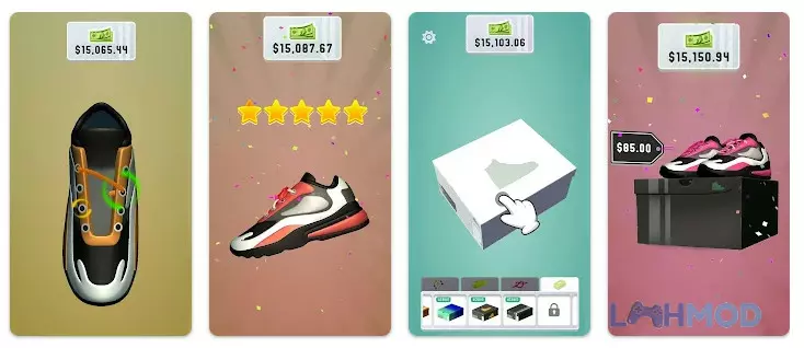 Ảnh 2 của Tải game Sneaker Art Mod Apk 1.9.34 (Vô hạn phần thưởng) cho Android iOs Người chơi tùy chỉnh thiết kế giày trong game