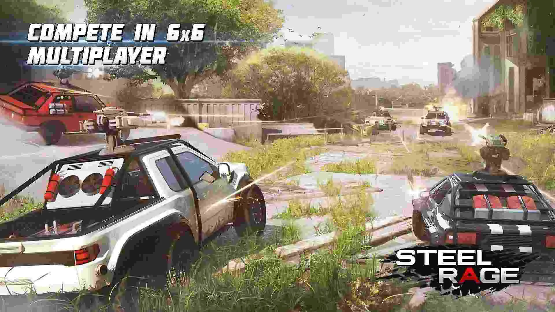 Ảnh 2 của Tải game Steel Rage MOD APK 0.181 (Menu, Vô Hạn Đạn) Nhiều loại xe chiến đấu trong Steel Rage