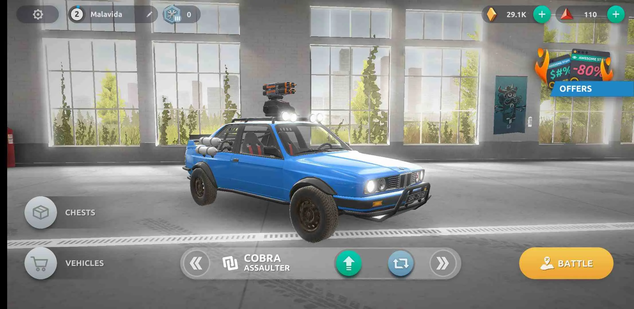 Ảnh 4 của Tải game Steel Rage MOD APK 0.181 (Menu, Vô Hạn Đạn) Tùy chỉnh xe trong Steel Rage mod