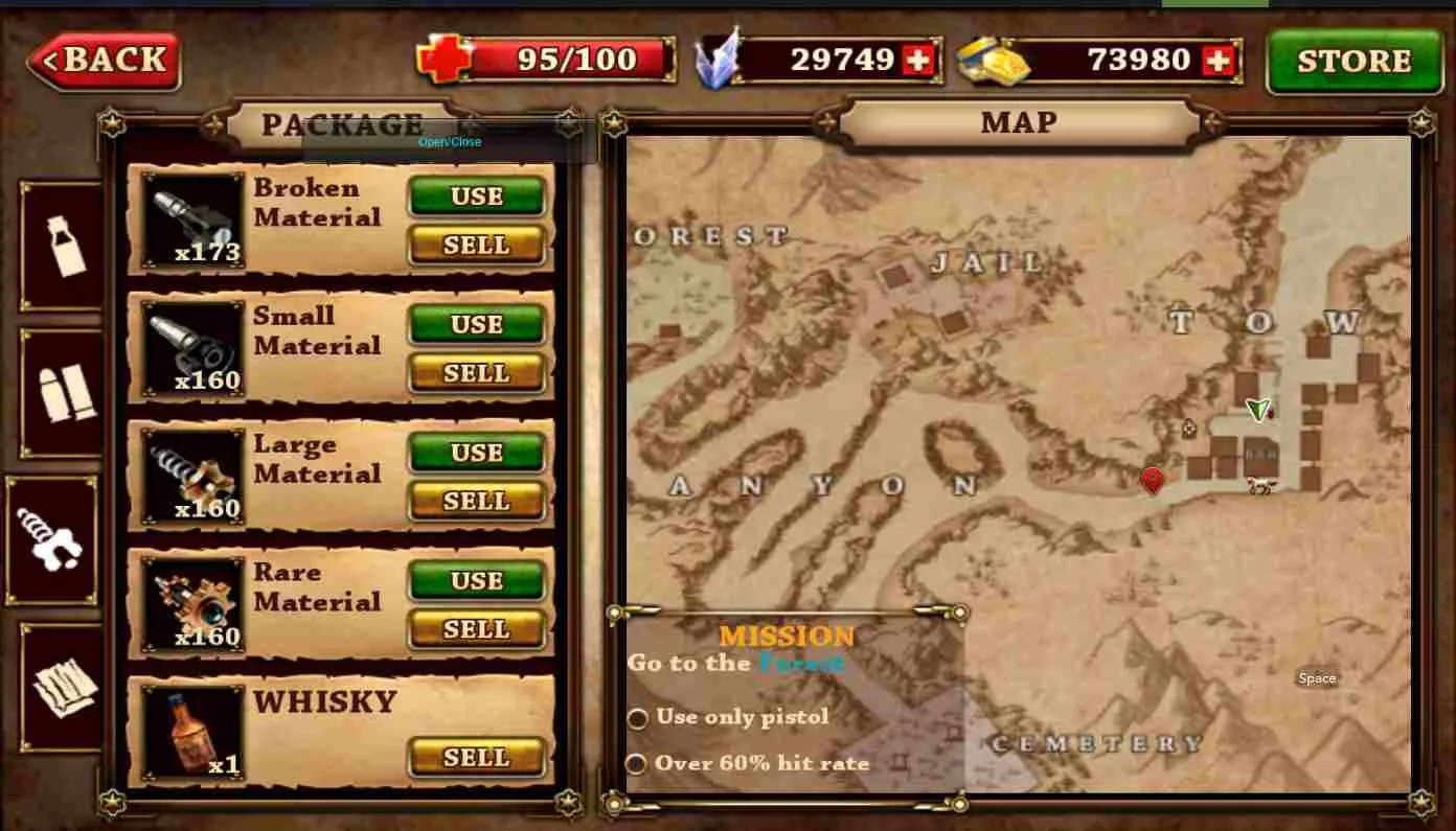 Ảnh 3 của Tải game West Gunfighter Mod APK 1.13 (Menu, Vô Hạn Tiền) Một cao bồi đang cưỡi ngựa phi nước đại trên sa mạc