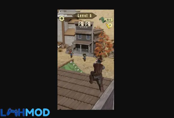 Ảnh 3 của Tải Wild West Sniper APK 1.0.14 cho Android iOS Giao diện gameplay Wild West Sniper với các mục tiêu và môi trường miền Tây
