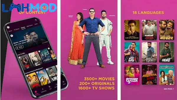 Ảnh 2 của ZEE5 MOD APK 38.5.1 (Mở khóa cao cấp) cho Android iOS Giao diện chính ZEE5 với các chương trình truyền hình